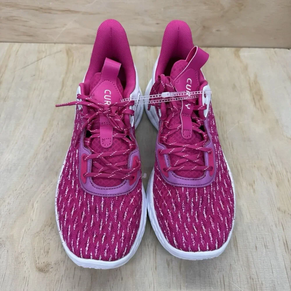 NEW Under Armour UA Steph Curry 9 Basketball White Pink 3025631-600 Mens Sz 12